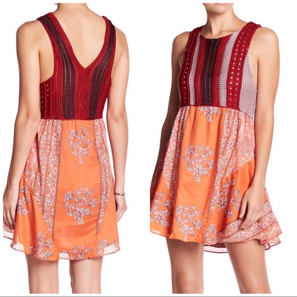Free People Katie’s Crochet Mini Dress